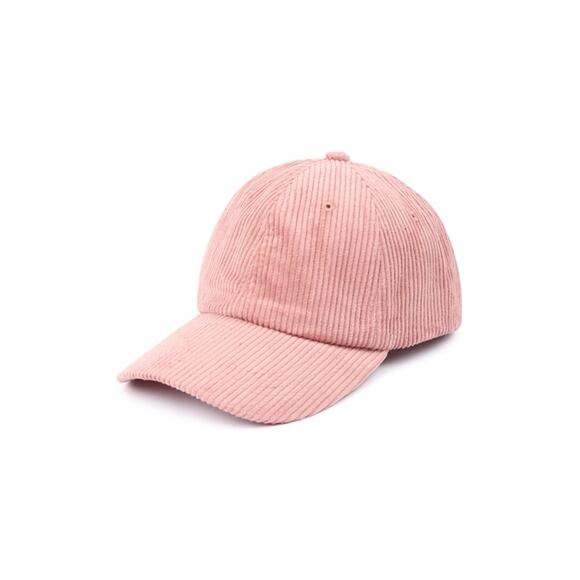 Blush Pink Textured Corduroy Ball Cap - Picture 3 of 5